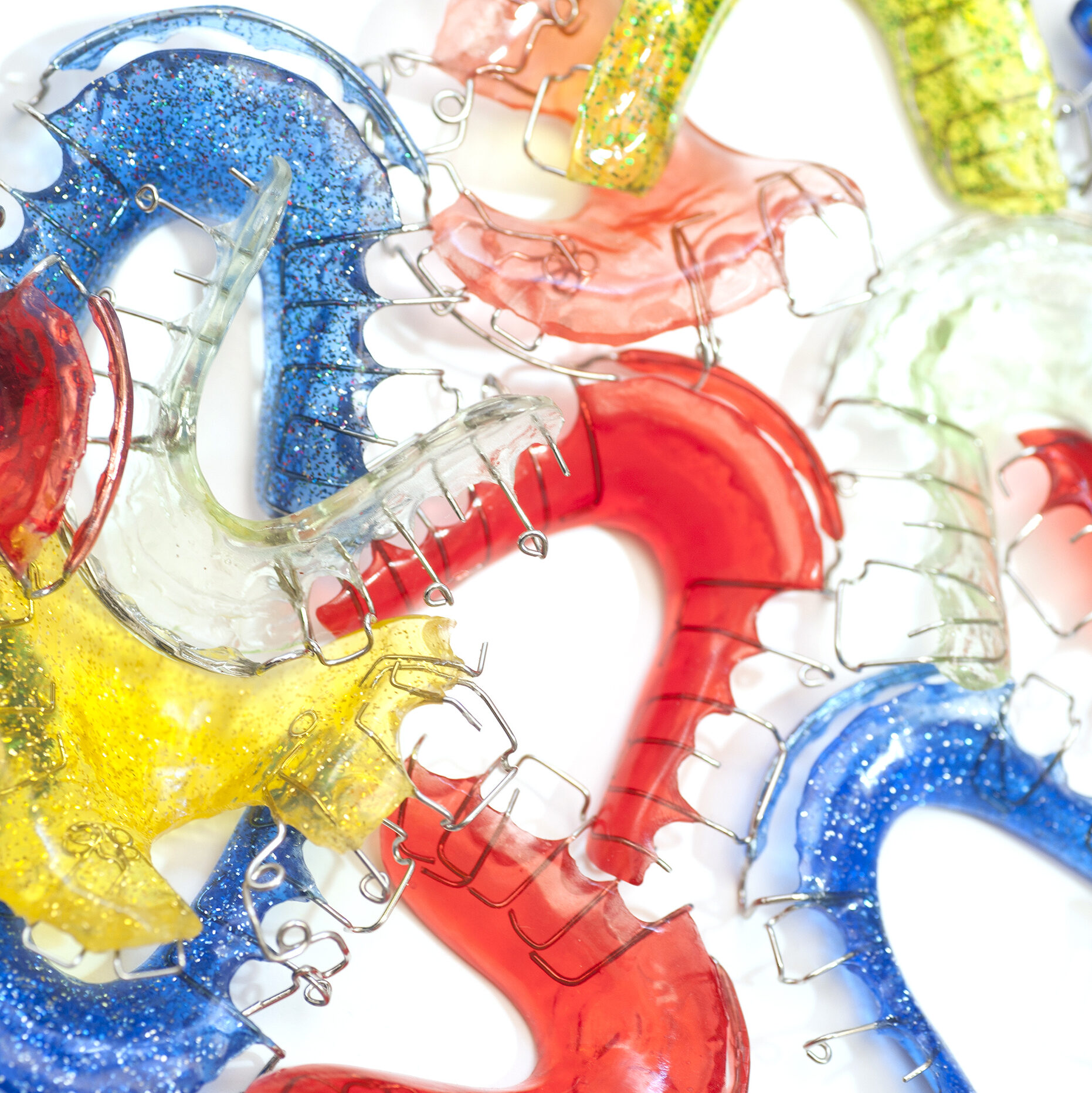 Colorful Braces Studio Shot